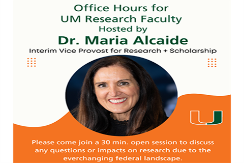 Office Hours for Dr. Alcaide