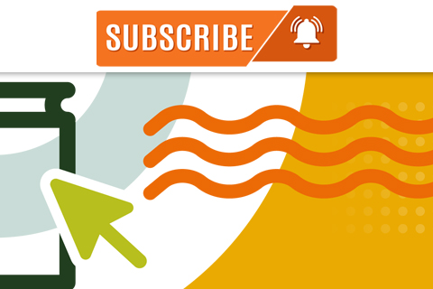 Subscribe promotional graphic