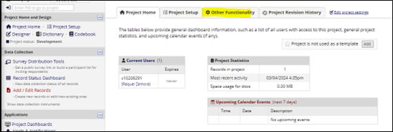 REDCap copy a project